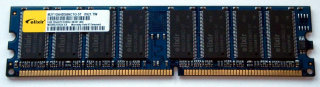1 GB DDR-RAM 184-pin 2Rx8 PC-3200U non-ECC Elixir M2Y1G64DS8HC1G-5T