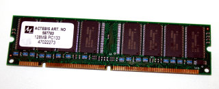 128 MB SD-RAM 168-pin PC-133 Unbuffered non-ECC  Actebis 587783