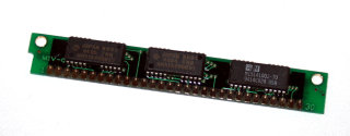 1 MB Simm 30-pin 70 ns 3-Chip 1Mx8 non-Parity Chips: 2x Hitachi HM514400BS7 + 1x AM MI514100J-70