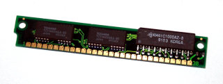1 MB Simm 30-pin 80 ns 3-Chip 1Mx9 Parity Chips: 2x Toshiba TC514400ASJL-80 + 1x Samsung KM41C1000AZ-8