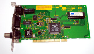 PCI-Netzwerkkarte 10/100 Mb/s  3Com EtherLink 3C900B-COMBO  Etherlink XL PCI  RJ45, BNC, AUI, mit Boot-ROM