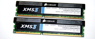 8 GB DDR3-RAM Kit (2x4GB) 240-pin PC3-12800U non-ECC XMS3  Corsair CMX8GX3M2A1600C9  1,65V ver8.16