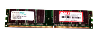 1 GB DDR-RAM 184-pin PC-3200U non-ECC   UMAX M54001GP3-63TNU