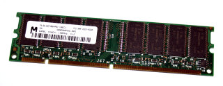 64 MB SD-RAM 168-pin PC-100U non-ECC 100 MHz  CL2 Micron ML8LSDT864AG-10EC1