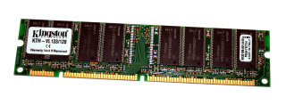 128 MB SD-RAM 168-pin PC-133 non-ECC Kingston KTH-VL133/128   9930198   single-sided