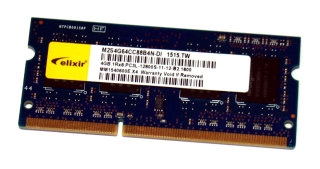 4 GB DDR3-RAM 204-pin SO-DIMM 1Rx8 PC3L-12800S 1,35V Elixir M2S4G64CC88B4N-DI