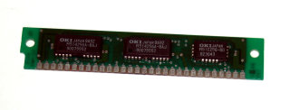 256 kB Simm 30-pin mit Parity 100 ns 3-Chip 256kx9  OKI MSC2331A-10YS3