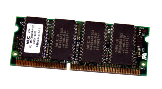 64 MB SD-RAM 144-pin SO-DIMM PC-66   NEC MC-458CB64SA-A10B