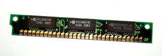 1 MB Simm 30-pin 80 ns 3-Chip 1Mx9 Parity (Chips: 2x Hyundai HY514400J-80 + 1x HY531000J-80)