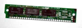 1 MB Simm 30-pin 80 ns 3-Chip 1Mx9 Parity Chips: 2x Samsung KM44C1000AJ-8 + 1x KM44C1000BJ-8
