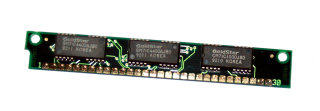 1 MB Simm 30-pin Parity 80 ns 3-Chip 1Mx9  Chips: 2x GoldStar GM71C4400AJ80 + 1x  GM71C1000J80