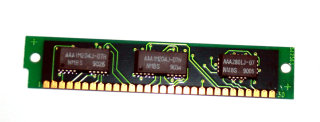 256 kB Simm 30-pin 70 ns 3-Chip 256kx9 Parity Chips: 2x NMBS AAA1M204J-07H + 1x AAA280IJ-07