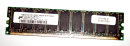 256 MB DDR-RAM 184-pin PC-2700E ECC-Memory CL2.5  Micron...