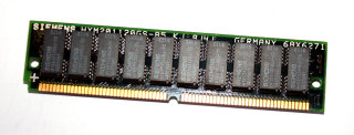 2 MB FPM-RAM 72-pin PS/2 ECC Simm 85 ns  für IBM RS/6000  Siemens HYM201120GS-85  IBM 68X6271