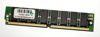 32 MB EDO-RAM 72-pin non-Parity PS/2 Simm 60 ns  Chips:16x OKI M5117405T-60SJ