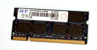 2 GB DDR2-RAM 200-pin SO-DIMM PC2-6400U non-ECC CL5  NCP NCPT8ASDR-25M88