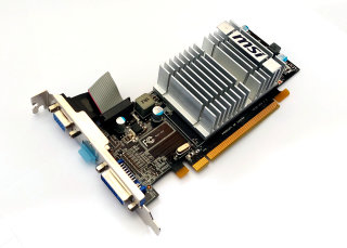 PCIe-Grafikkarte MSI R5450-MD1GD3H/LP  (ATI Radeon HD 5450, 1GB DDR3, DVI/HDMI/VGA)