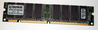 256 MB SD-RAM 168-pin PC-133  Kingston KTD-GX150/256   9905220  für DELL Optiplex GX150