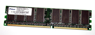 256 MB DDR-RAM 184-pin PC-3200U non-ECC CL3  Elixir M2U25664DS88B5G-5T