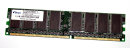 256 MB DDR-RAM 184-pin PC-3200U non-ECC CL3  Elixir...