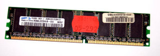 256 MB DDR-RAM 184-pin PC-3200U non-ECC  Samsung M368L3223HUS-CCC