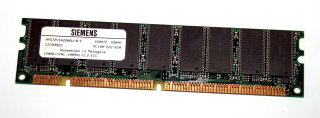 128 MB SD-RAM 168-pin ECC-Memory PC-100  CL2  Siemens HYS72V16220GU-8-C