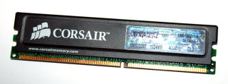 1 GB DDR-RAM 184-pin XMS PC-3200U non-ECC CL2 Corsair CMX1024-3200C2  XMS3202v1.6