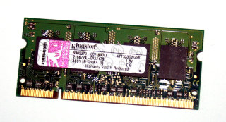 256 MB DDR2 RAM 200-pin SO-DIMM PC2-4200S  Kingston KTT533D2/256
