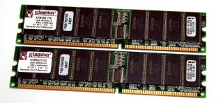 2 GB DDR-RAM Kit (2 x 1GB) 184-pin PC-2100R Registered-ECC Kingston KTM5037/2G