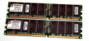 2 GB DDR-RAM Kit (2 x 1GB) 184-pin PC-2100R...