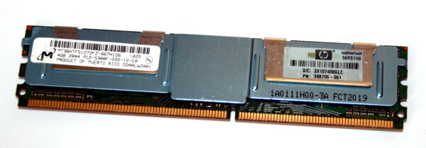 4 GB DDR2-RAM ECC Fully Buffered 2Rx4 PC2-5300F  Micron MT36HTF51272FZ-667H1D6