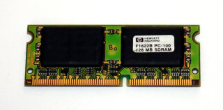 128 MB 144-pin SO-DIMM SD-RAM  PC-100  HP F1622B   Topless Saphir 2