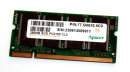 256 MB DDR RAM 200-pin SO-DIMM PC-2100S  CL2  Apacer...