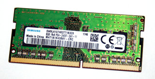 8 GB DDR4-RAM 260 pin SO-DIMM PC4-2400T  CL17  Samsung M471A1K43BB1-CRC