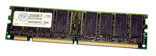 256 MB SD-RAM 168-pin PC-133 non-ECC  CL2  Mustang M0032643206N