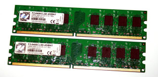 4 GB DDR2-RAM Kit (2x2GB) 240-pin PC2-6400U non-ECC CL5 1.8V  G.SKILL F2-6400CL5D-4GBNT