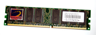 512 MB DDR-RAM 184-pin PC-3200U non-ECC  CL2.5   TwinMOS M2S9J16A-PS