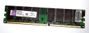 1 GB DDR-RAM 184-pin PC-3200U nonECC 400 MHz CL3 Kingston...