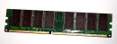1 GB DDR-RAM 184-pin PC-3200U nonECC 400 MHz CL3 Kingston...
