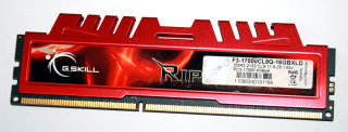 4 GB DDR3-RAM 240-pin PC3-17000U 1,65V CL9 non-ECC  G.SKILL F3-17000CL9Q-16GBXLD  Ripjaws