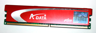 1 GB DDR2-RAM 240-pin PC2-6400U CL4 non-ECC plus-Series 1,9-2,1V  ADATA AX2U800PB1G4-2P