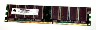 256 MB DDR-RAM 184-pin PC-3200U non-ECC  CL2.5  Mustang M20326454X6N