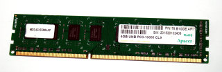 4 GB DDR3-RAM 240-pin PC3-10600U CL9  non-ECC Apacer 78.B1GDE.AF1