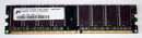 1 GB DDR-RAM PC-2100U non-ECC  Micron MT16VDDT12864AG-265DB