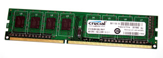 4 GB DDR3-RAM 240-pin PC3-12800U non-ECC 1,5V  Crucial CT51264BA160BJ.M8FP