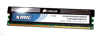 2 GB DDR2-RAM 240-pin PC2-6400U non-ECC XMS2 CL5 Corsair CM2X2048-6400C5C  1,8V ver5.1