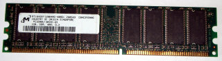 1 GB DDR RAM PC-3200U non-ECC 400 MHz  Micron MT16VDDT12864AG-40BD1