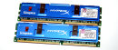 512 MB DDR-RAM 184-pin HyperX (2 x 256 MB-Kit) PC-3200...