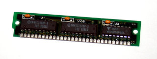 256 kB Simm 30-pin 3-Chip 256kx9 Parity 80 ns Chips: 2x Samsung KM44C256AJ-8 + 1x Vitelic V53C256P80L