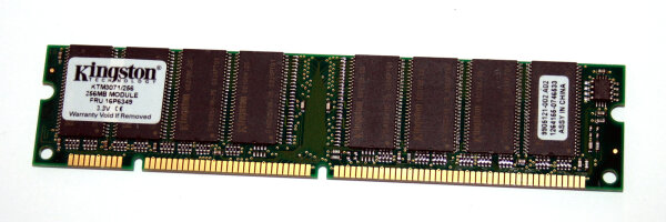 256 MB SD-RAM 168-pin PC-133 non-ECC  Kingston KTM3071/256   9905121   double-sided